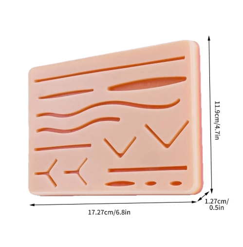 Silicone Suture Practice Skin Pad Surgical Wound Training Kit for Medical Practice