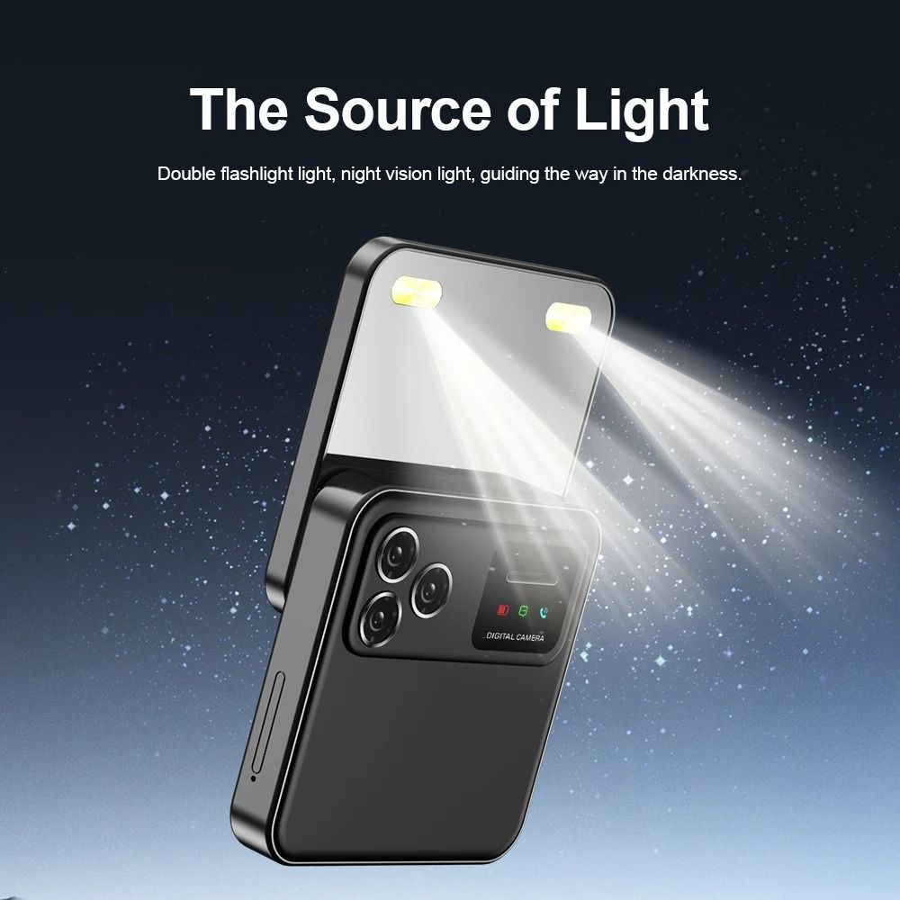 Mini Slider Phone with Rotating Screen Dual SIM Flashlight and Magic Voice Feature