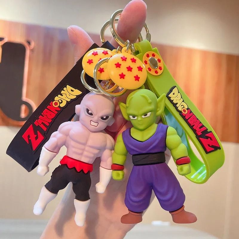 Anime Figure Keychain with PVC Character Pendant