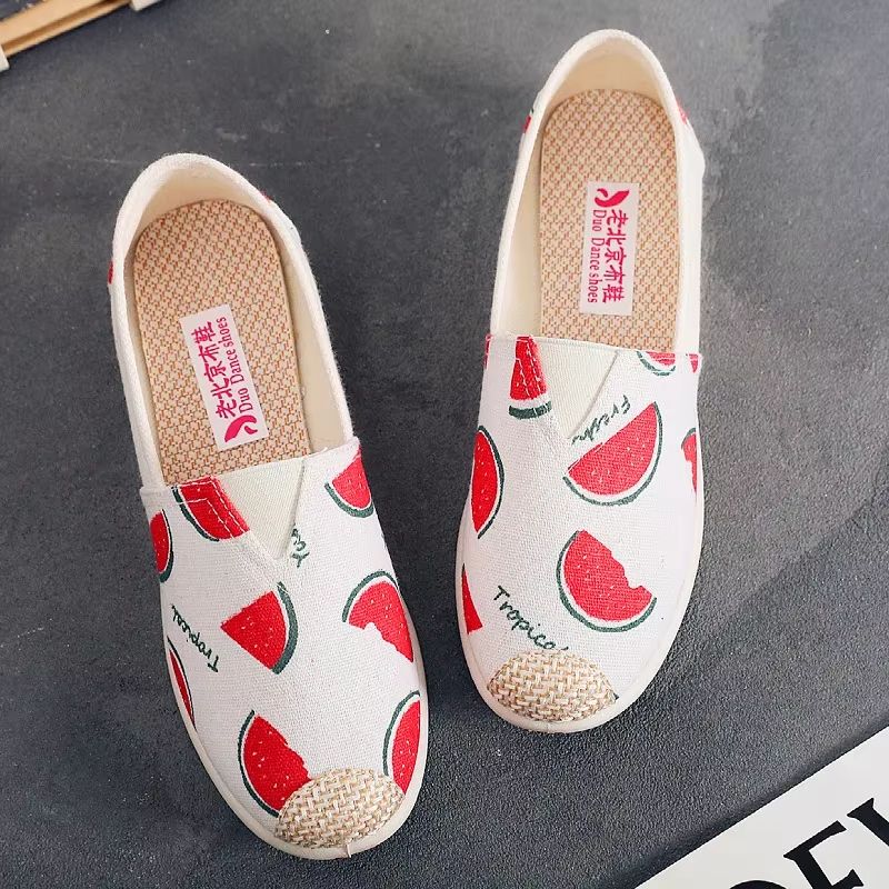 Breathable Mesh Lightweight Casual Women's Slip-On Flats Fisherman Shoes