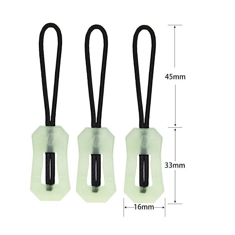 6Pcs Luminous Zipper Pull System | Premium Glow in The Dark Anti-Lost Backpack & Jacket Infrastructure