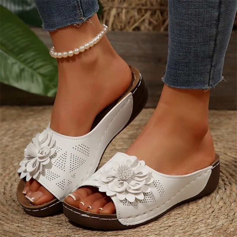 Womens Wedge Sandals Casual Walking Summer Shoes with Slip Resistant Sole