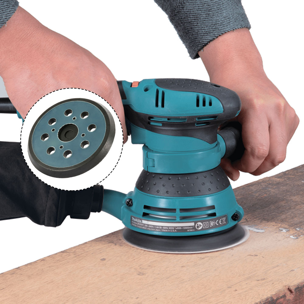 Sanding Backing Pad for Electric Tools, 5 Inch Polishing Machine Disk, 8 Holes Hook Loop Sander Pad