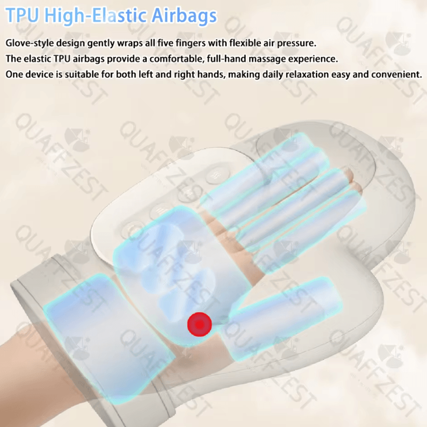Smart Electric Hand Massager Glove – Air Compression Wrist & Finger Relief Device