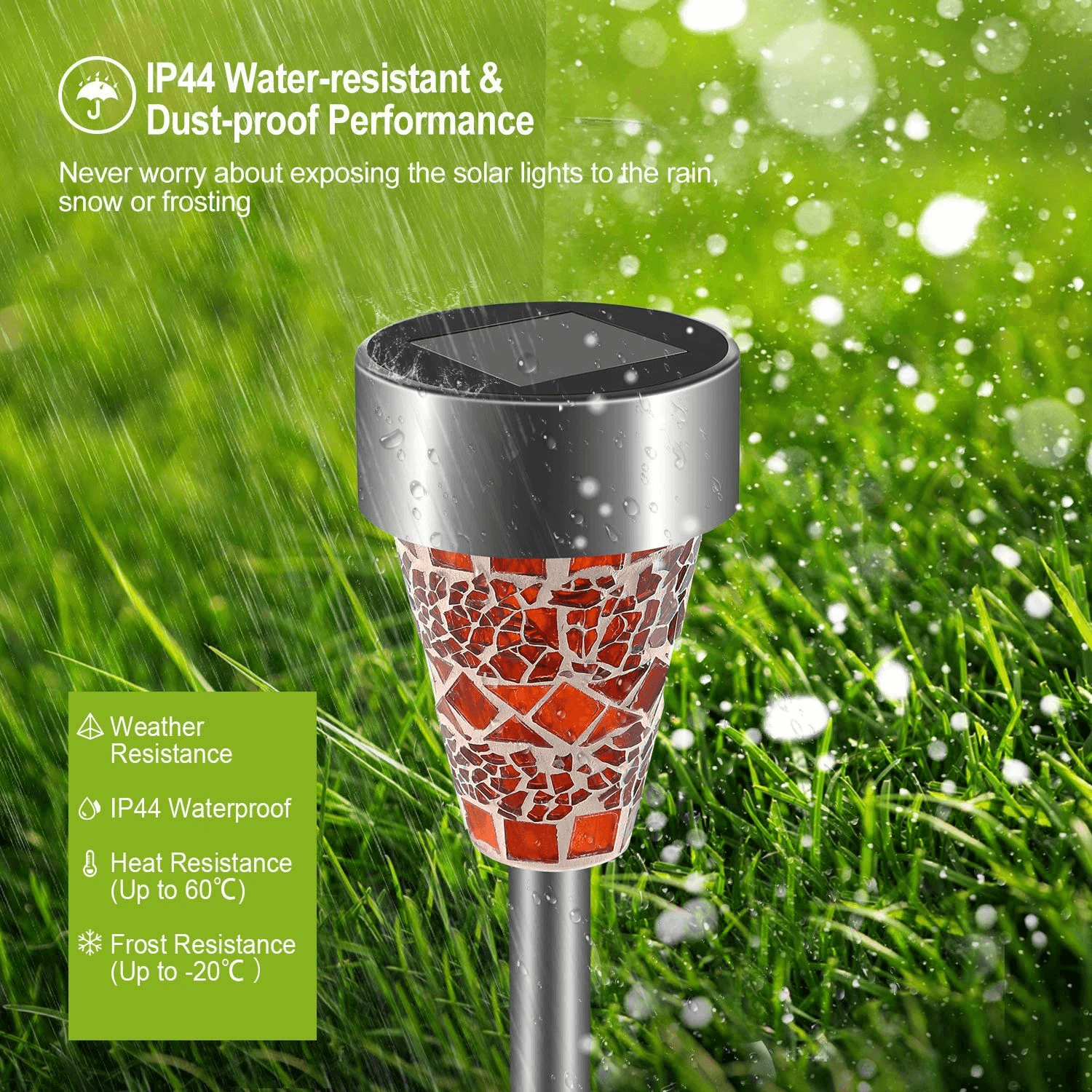 Solar LED Garden Lights, Outdoor Pathway Landscape, Yard Stake Light Decor for Outdoor Spaces