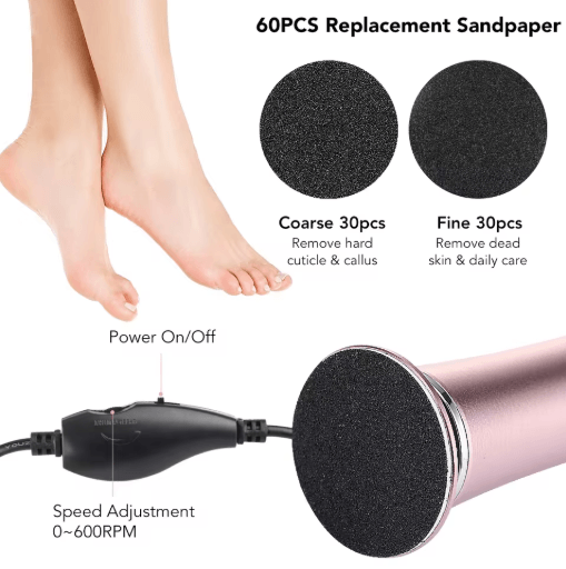 HeelRenew Pro Electric Foot Callus Remover Pedicure Tool Kit