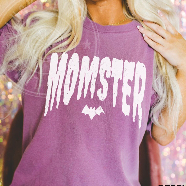 Momster Shirt, Retro Halloween Shirt, Spooky Mama Shirt, Mom Life Shirt, Funny Halloween, Tee