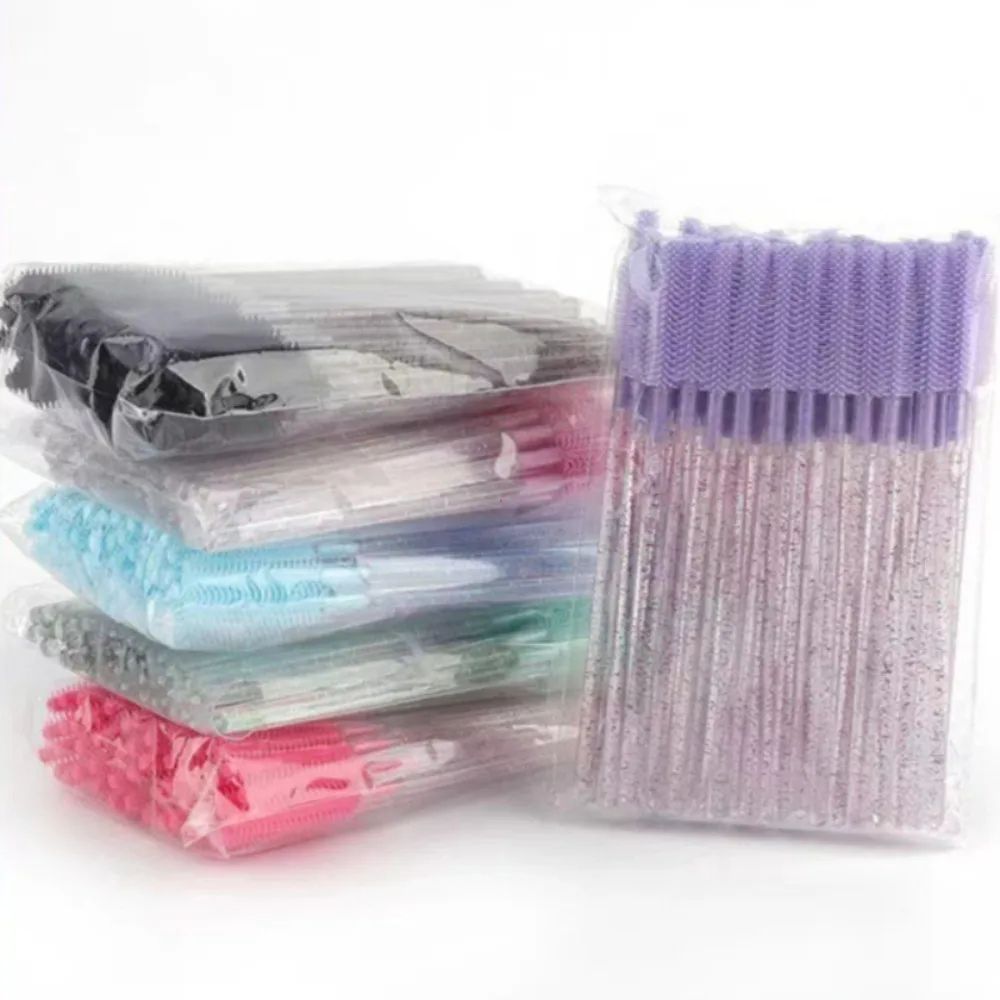 Crystal Eyelash Brush Spoolie Set Disposable Makeup Tool