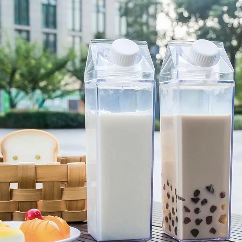 1000ml Portable Square Milk-Style Water Bottle