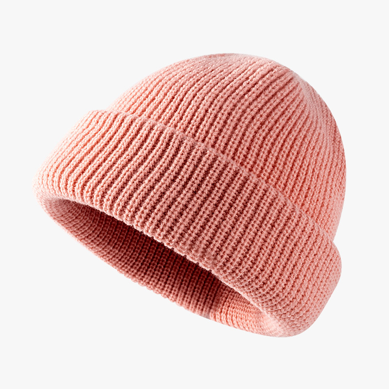 Warm Woolen Hat for Women, Knitted Cold Hat for Men, Autumn and Winter Season Melon Skin Hat