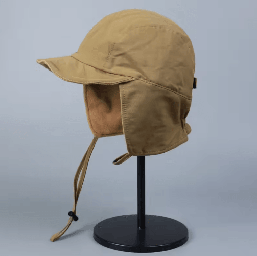 Japanese Retro Velvet Pilot Hat Windproof Winter Bomber Cap