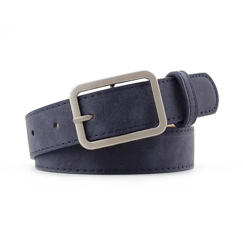 Retro Geometric Metallic Buckle Fashion Belt
