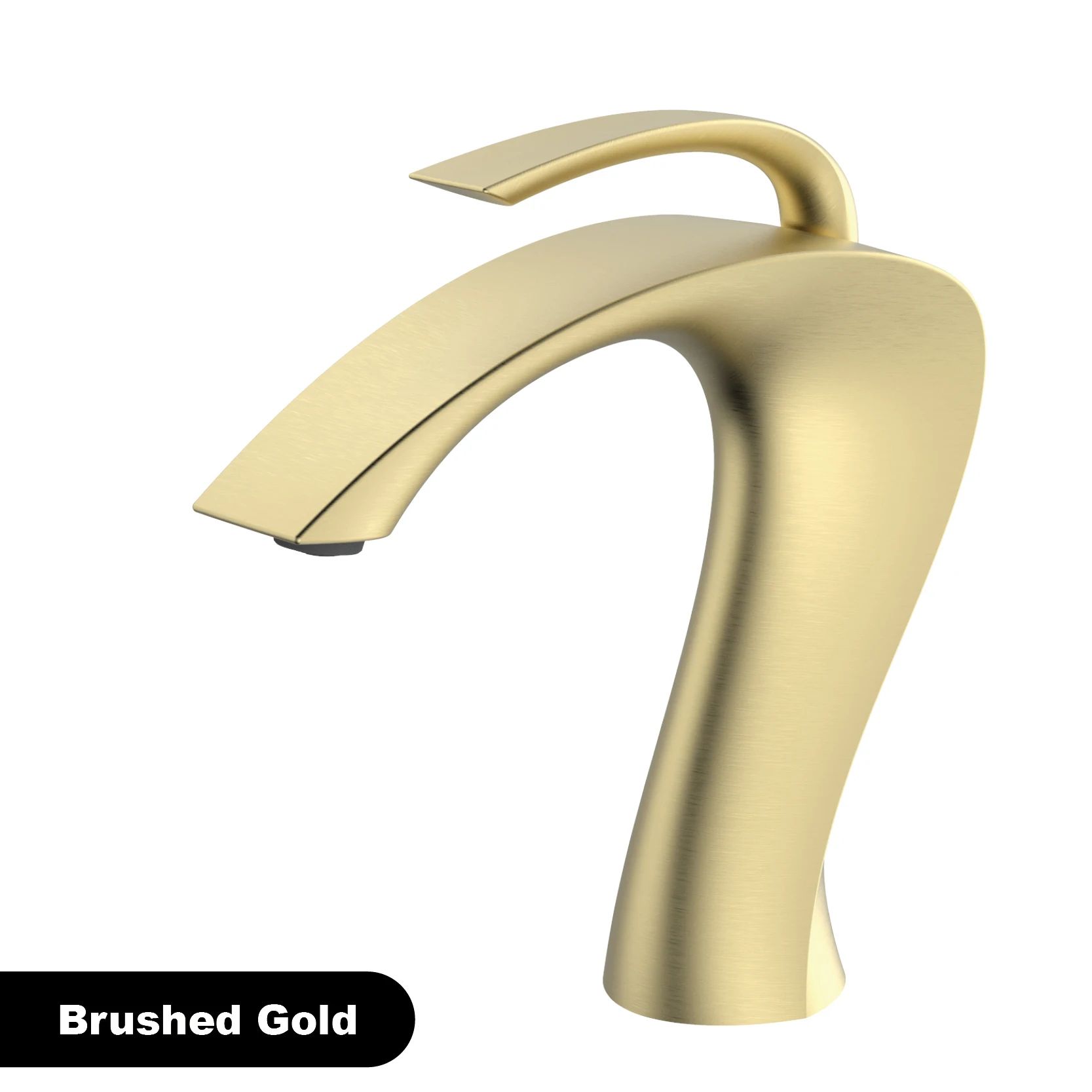 Luxury Gun Grey Bathroom Vanity Faucet
