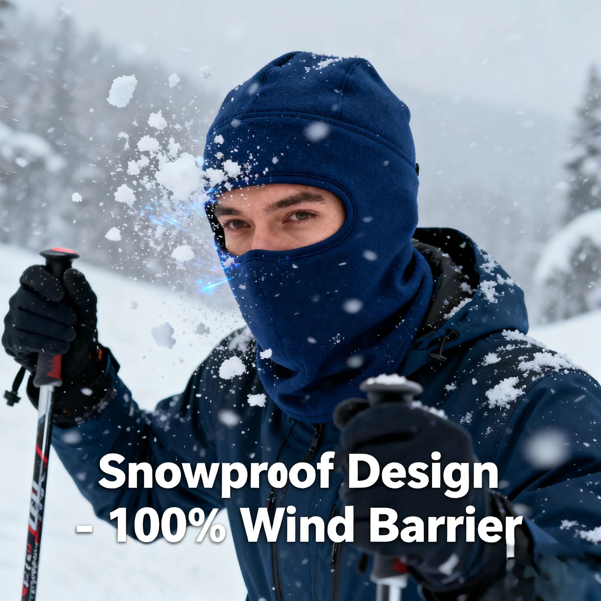 Winter Full Face Fleece Mask Windproof Cold Weather Balaclava