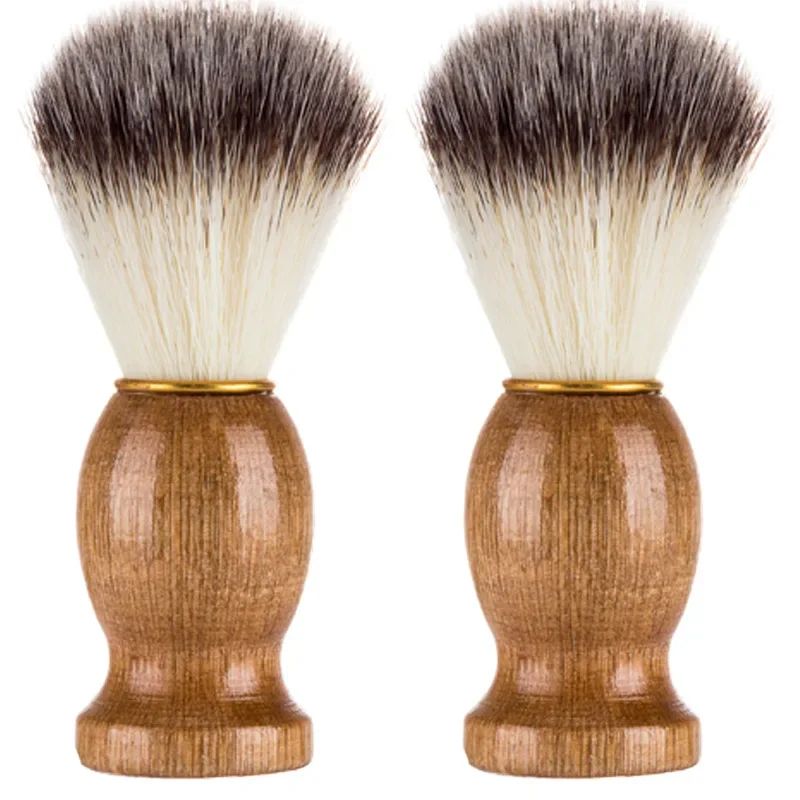 Premium Badger Hair Shaving Brush with Wooden Handle – Classic Men Beard & Lather Brush