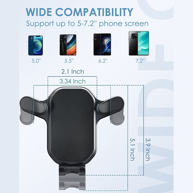 Car Air Vent Dashboard Mount, Universal Mobile Phone Holder, Anti-Drop Car Hook Base Navigation Bracket Stand