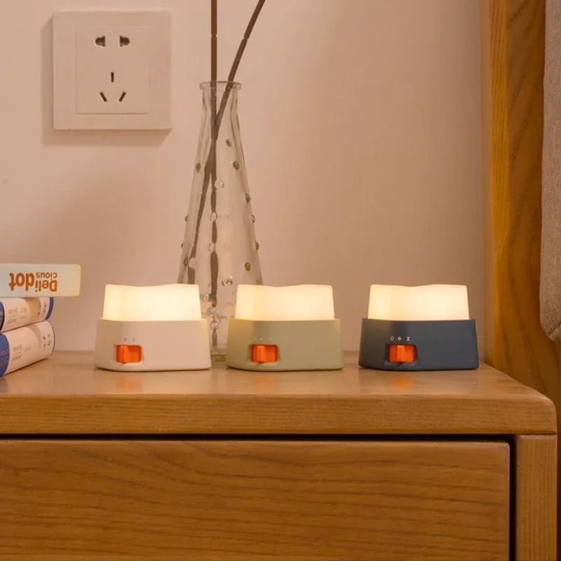Rechargeable LED Bedside Square Night Light