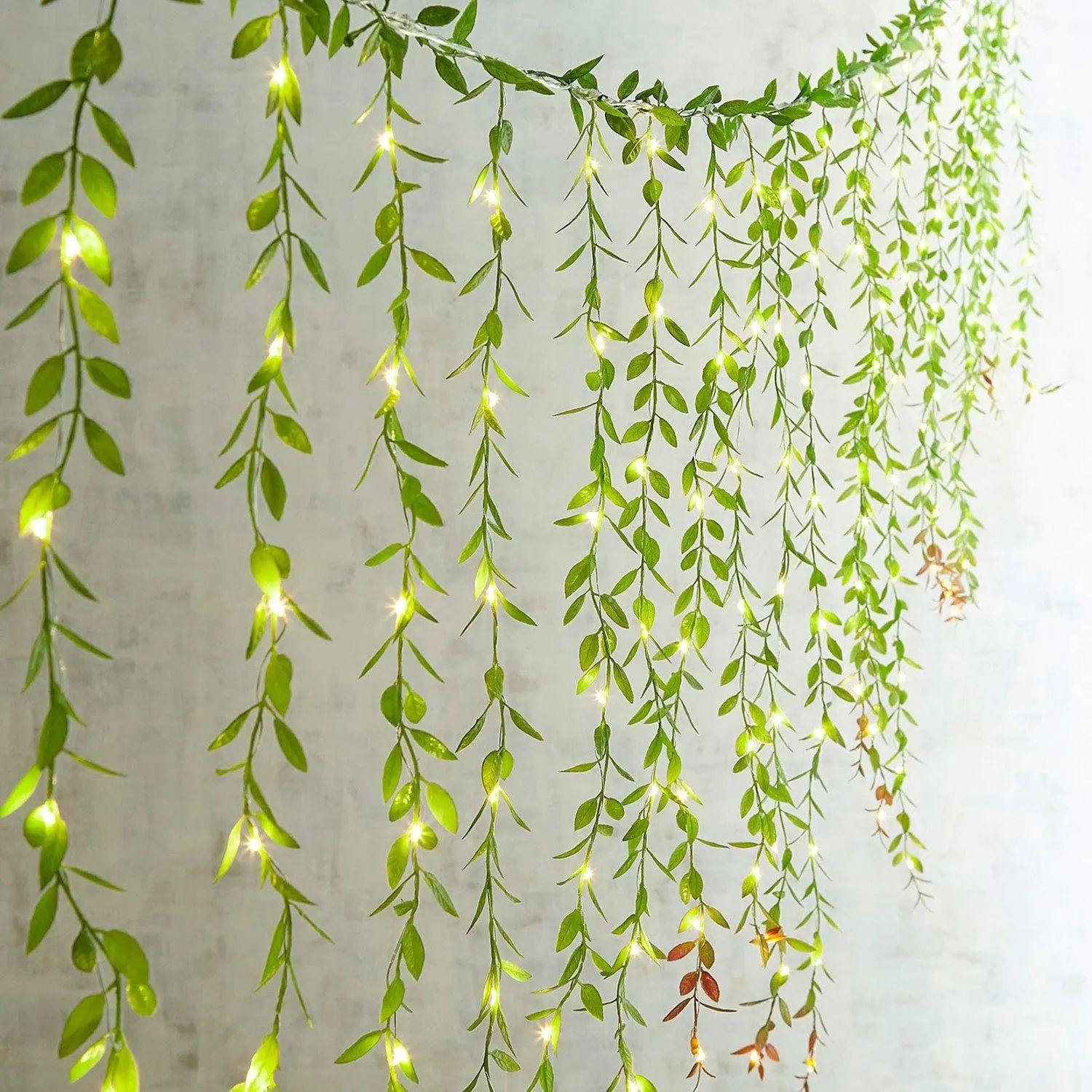 Artificial Ivy Garland with LED Lights Hanging Vine Decor
