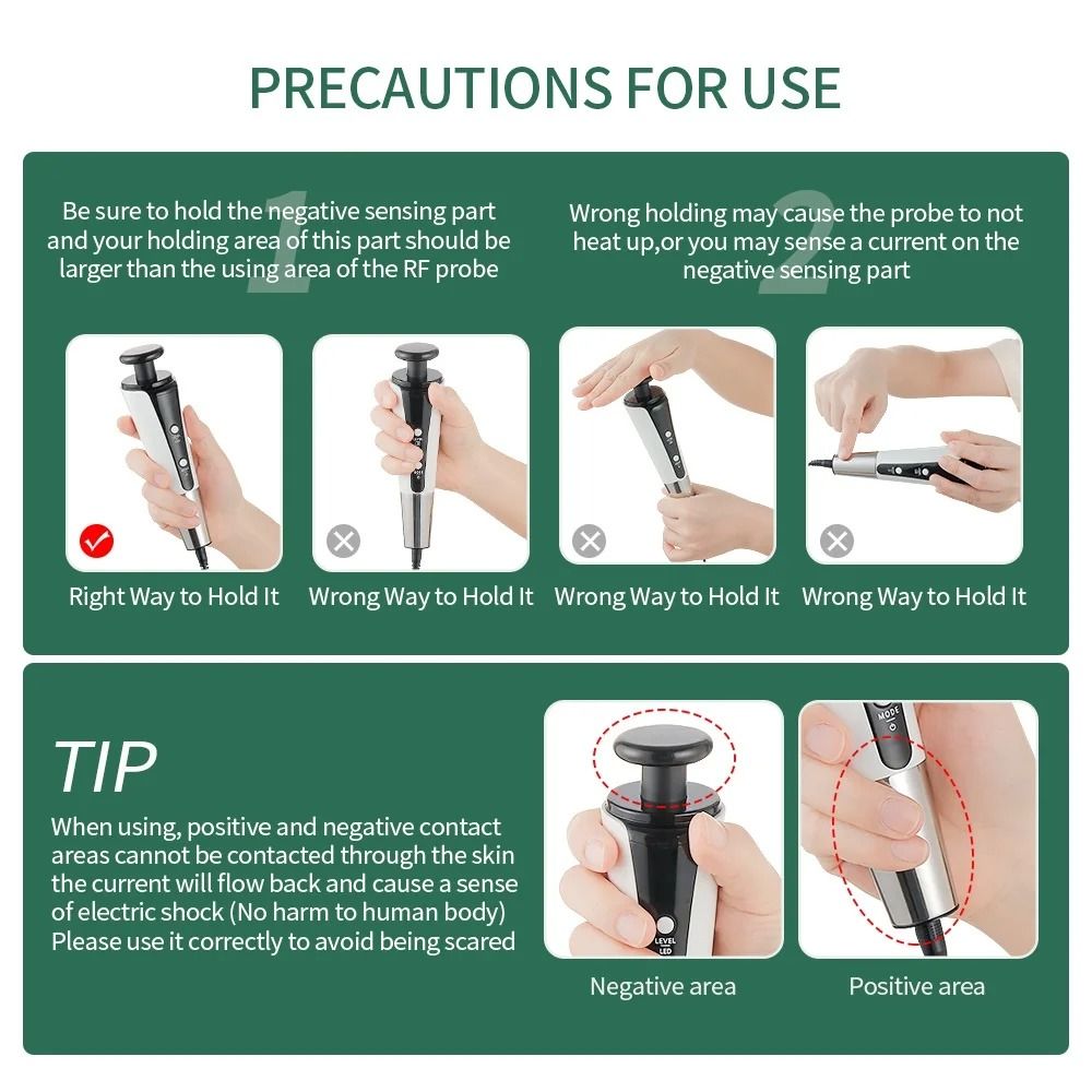 448KHz High Frequency RF Skin Tightening and Facial Lifting Device