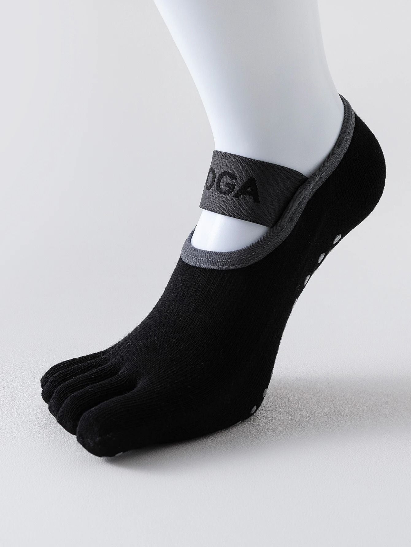 Womens Five Finger Yoga Socks – Non-Slip Cotton Pilates and Fitness Socks