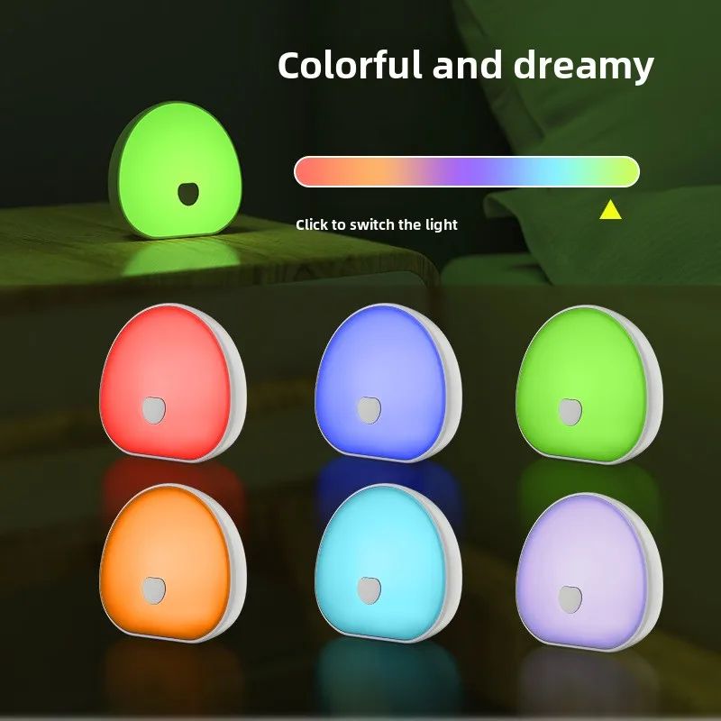 Rechargeable White Noise Machine with RGB Touch Night Light - Sleep Sound & Baby Sleep Aid Lamp