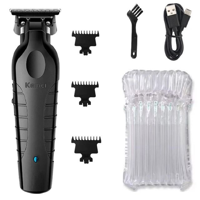 Professional Mens Hair Clipper Kit Rechargeable Electric Trimmer and Shaver