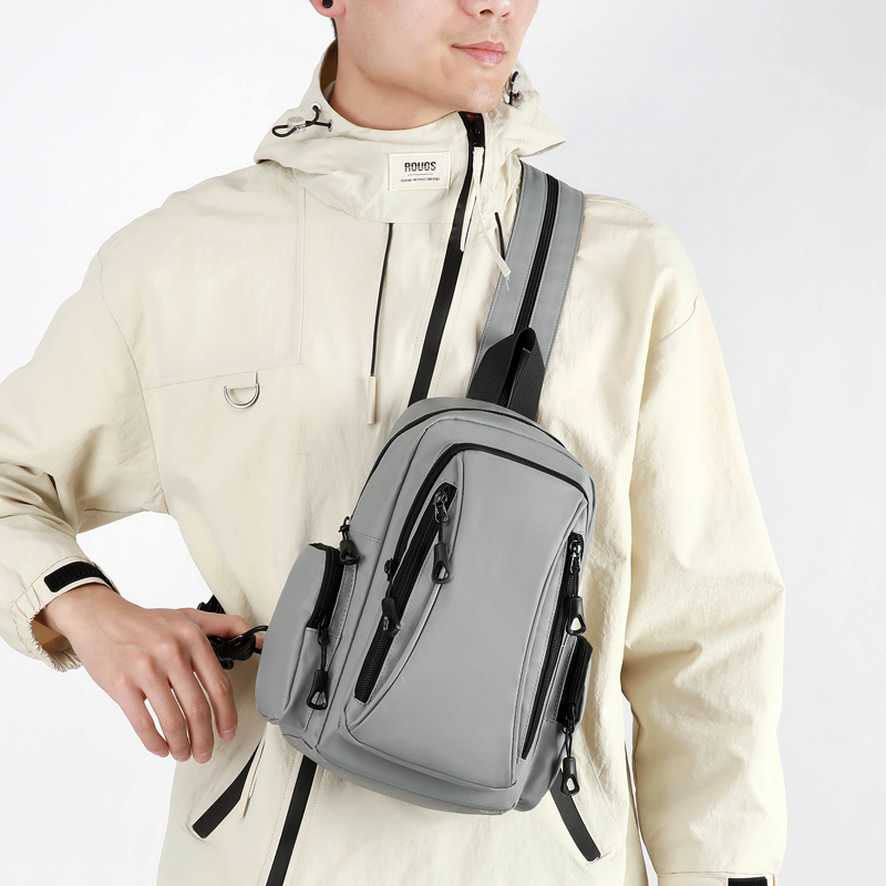 Multi Functional Mens Backpack for Outdoor Sports and Daily Commuting Oxford Mini Chest Bag