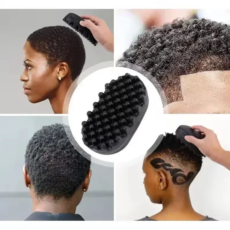 Professional Curly Hair Sponge Twist Brush for Natural Afro Coils Waves and Dreadlocks