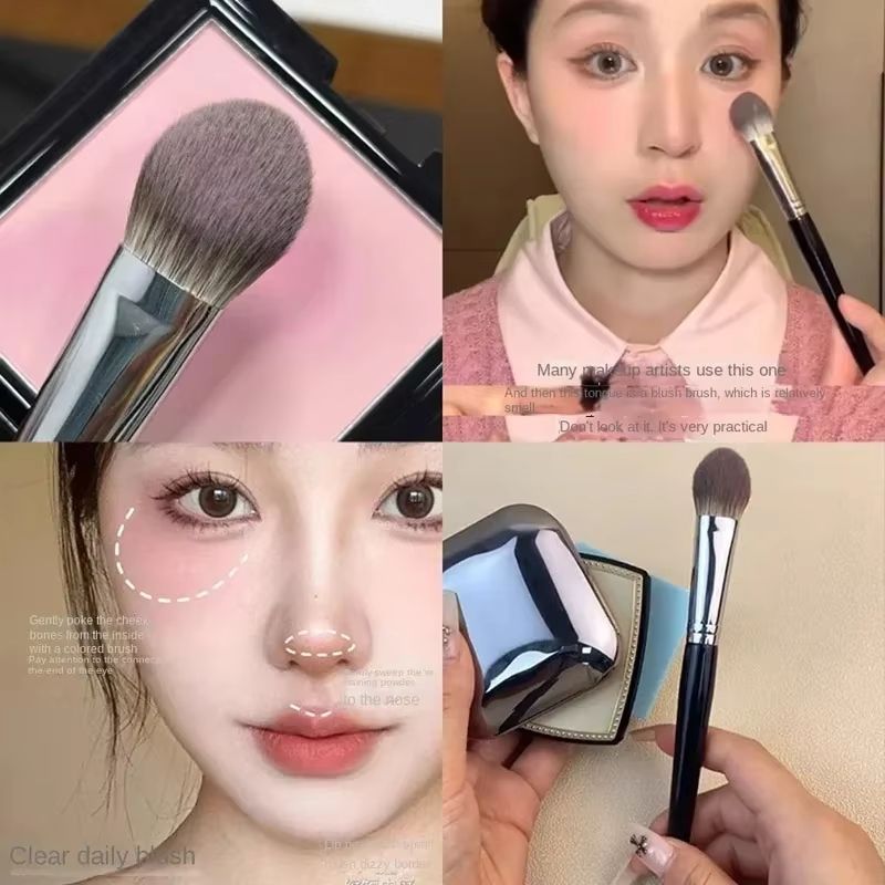 PeachHeart Precision Blush Brush for Powder Cream and Liquid Blush