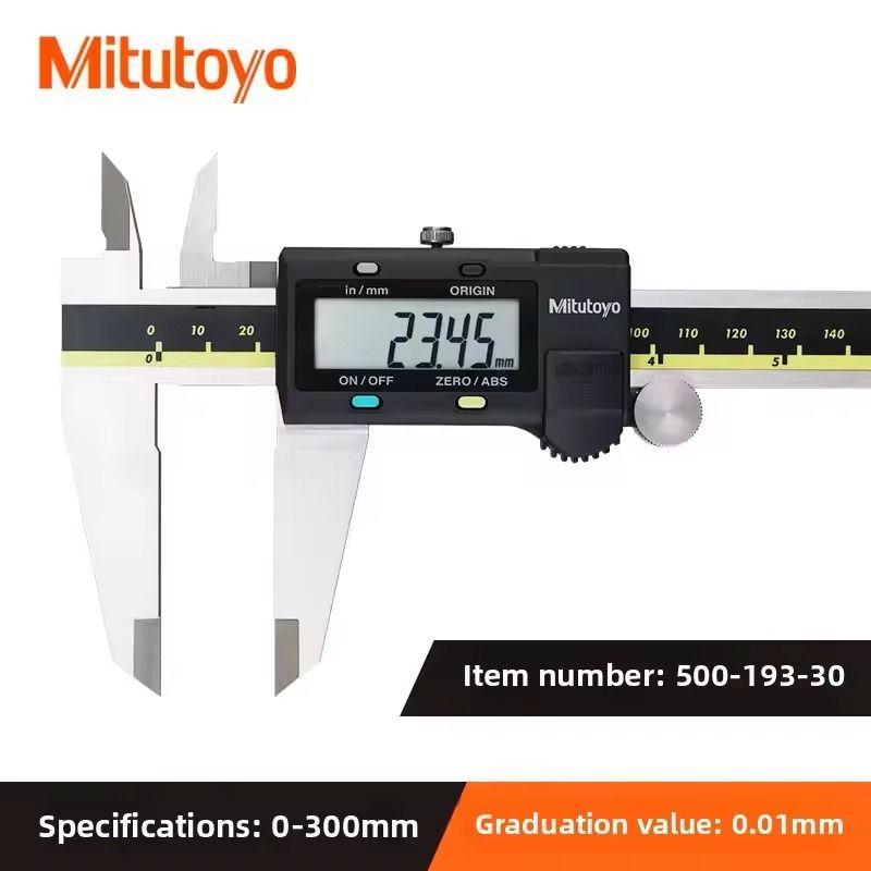 Mitutoyo Digital Vernier Caliper Stainless Steel LCD Measuring Tool 150mm 200mm 300mm