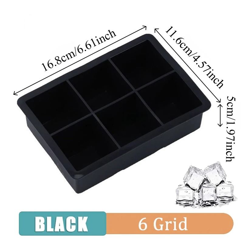 Silicone Ice Cube Molds Reusable Cocktail Freezer Tray