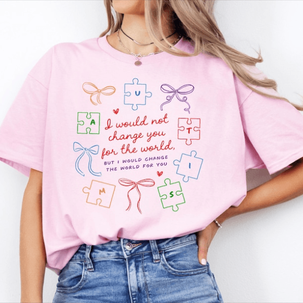 Autism Mom Sweatshirt Puzzle Piece Awareness Crewneck Gift