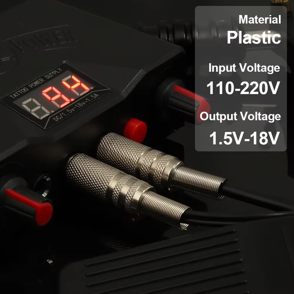Professional Rotary Tattoo Machine Kit – Complete Tattoo Pen Set with Power Supply & Needles