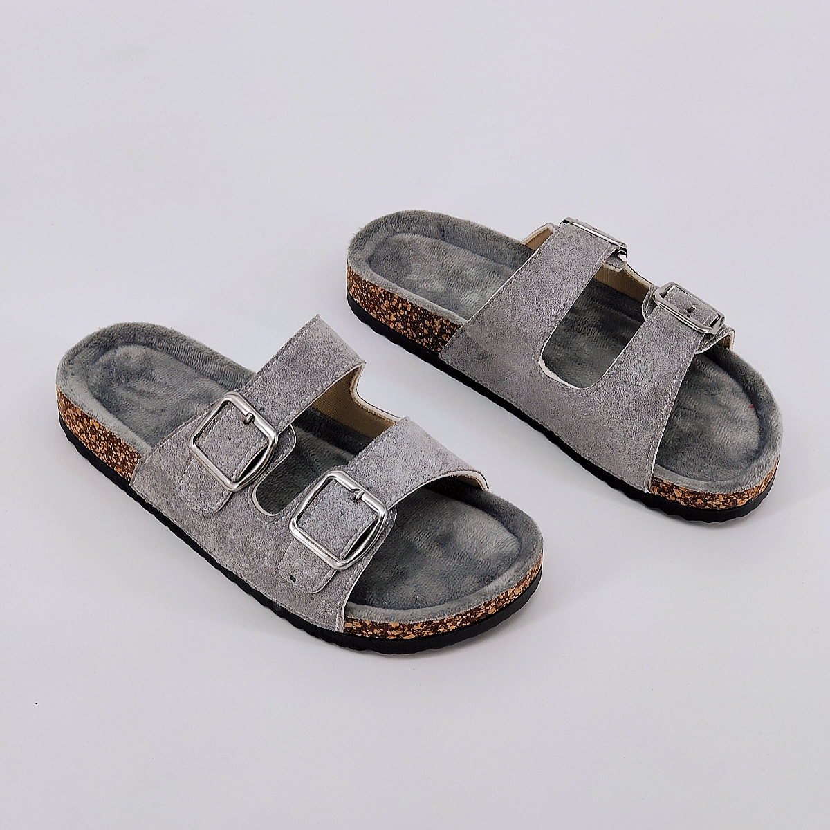 Summer Trendy Buckle Flat Cork Slippers, Fashion Holiday Sandals for Men & Women, Outdoor Casual Beach Buckle Footwear
