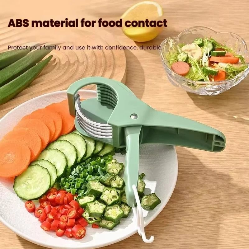 Multi-Functional Stainless Steel Slicer – Professional Salad & Vegetable Tool