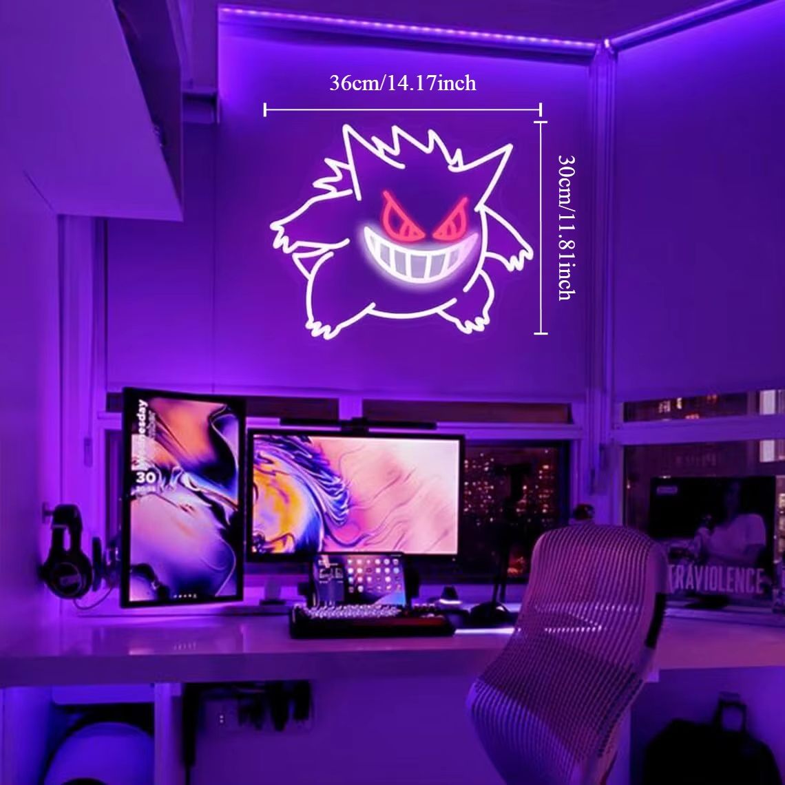 Gengar Cartoon LED Neon Sign