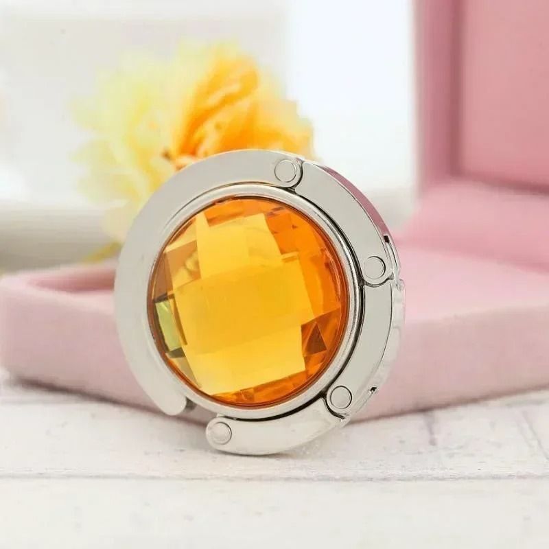Foldable Crystal Purse Hook and Table Bag Holder