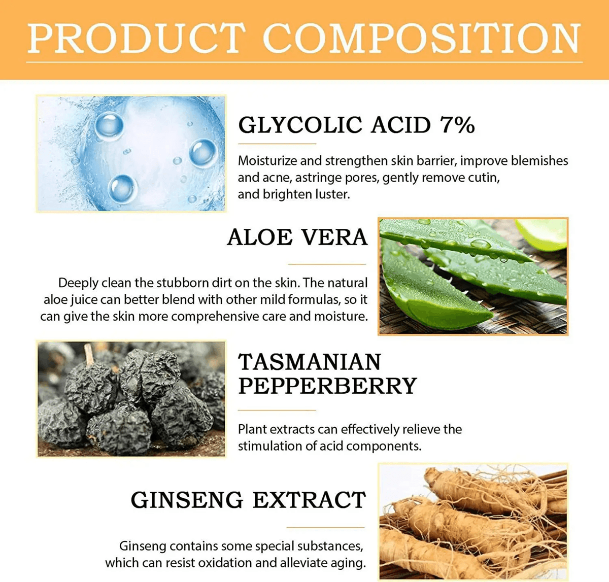 Glycolic Acid 7 Percent Toning Solution for Acne and Skin Rejuvenation