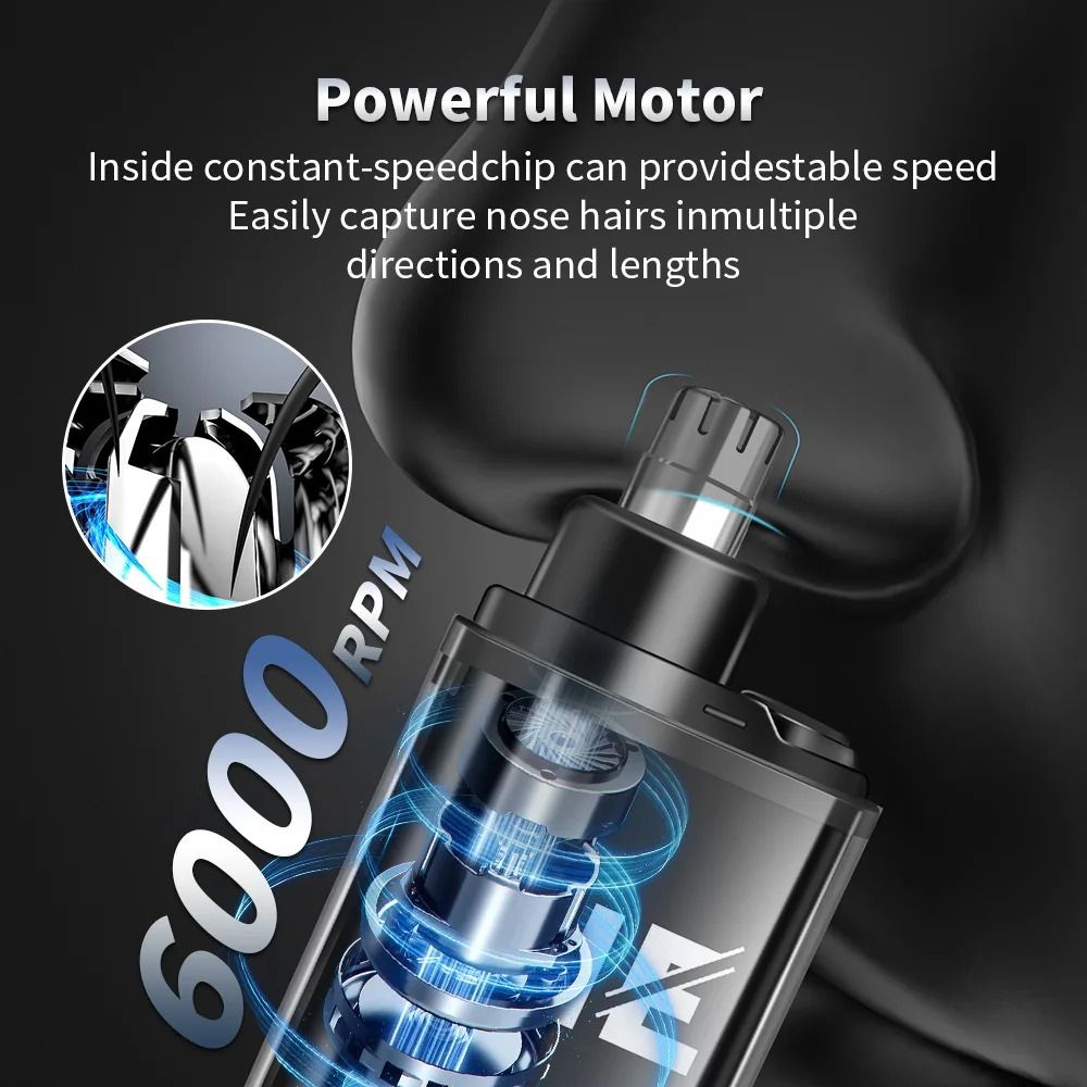 HIENA Electric Nose Hair Trimmer Rechargeable Mini Nose and Ear Grooming Tool