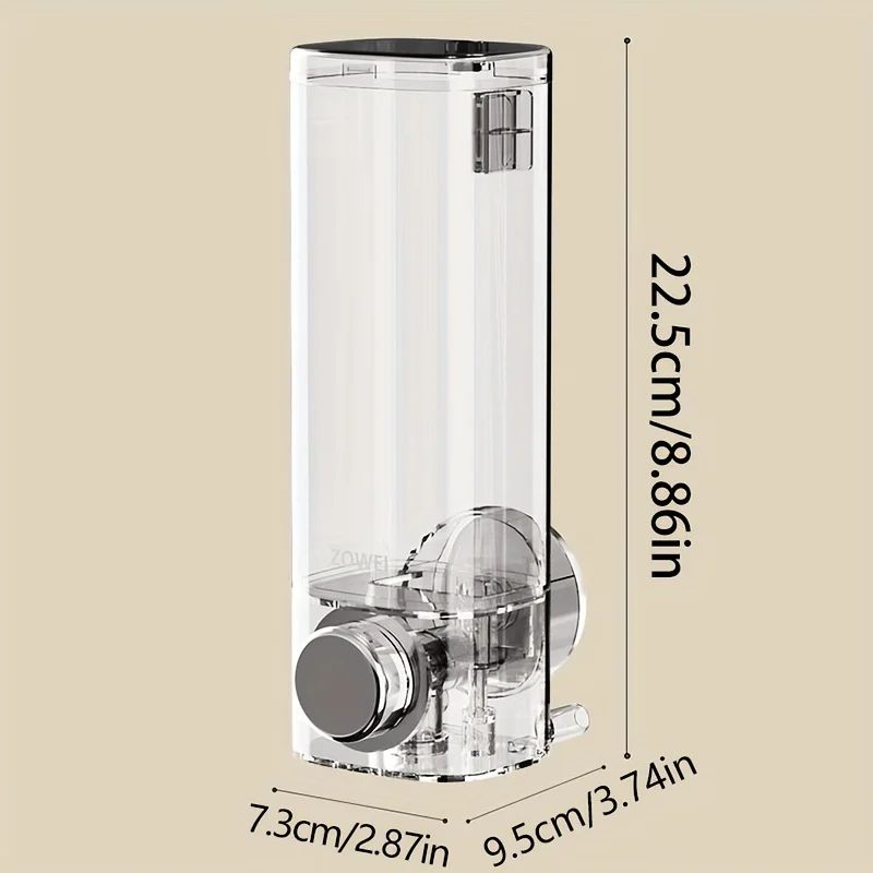 EasyMount No-Drill Wall Soap Dispenser - Suction Cup, Refillable & Space-Saving
