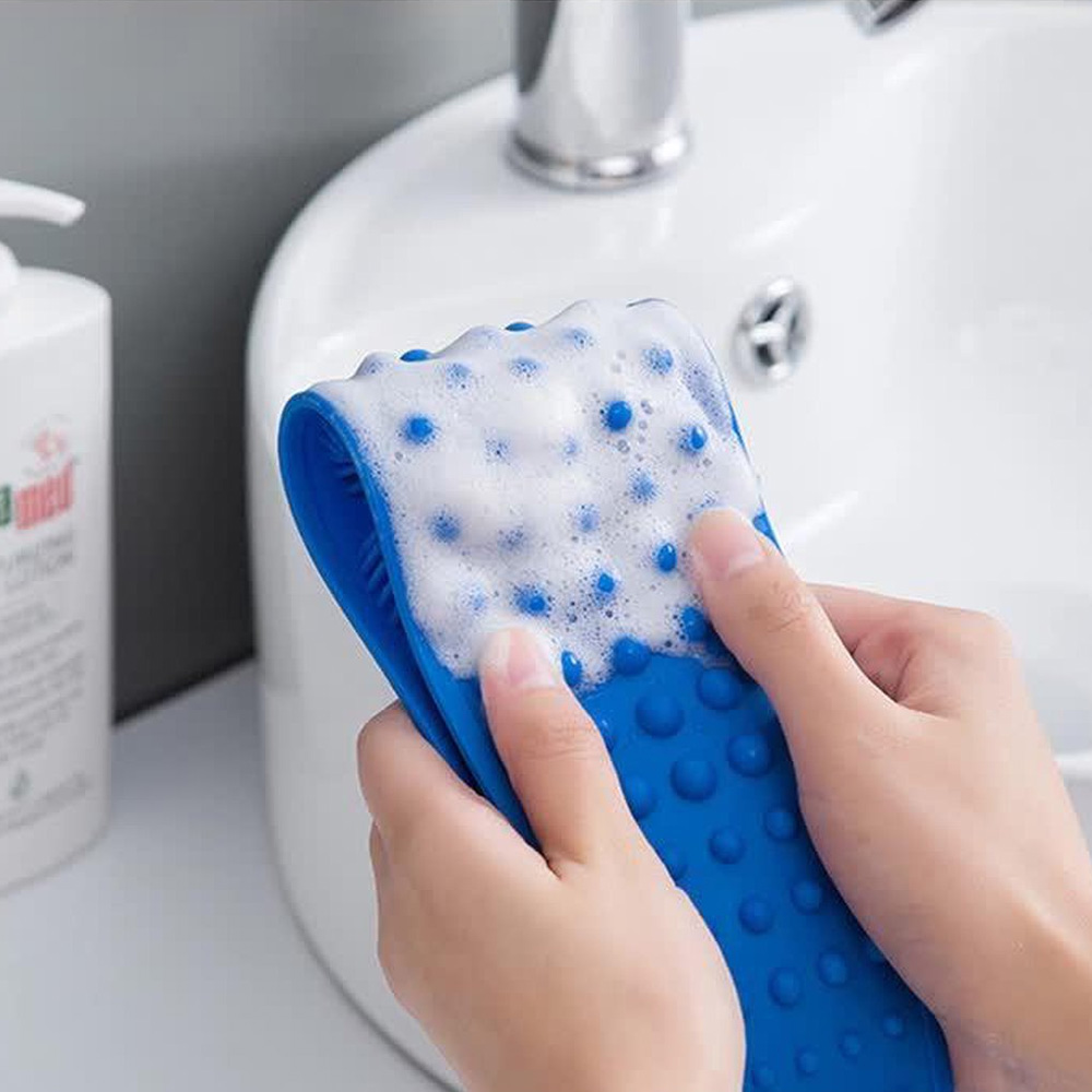 Exfoliating Silicone Wet & Dry Body Scrubber Brush