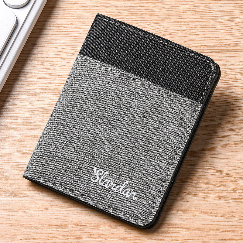 Men Ultra Thin Anti Demagnetization Wallet, Slim Card Bag, Driver's License Case for College and Daily Use