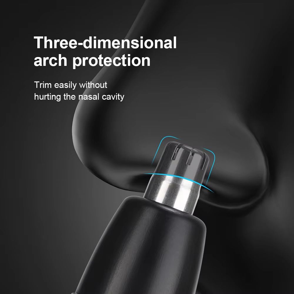 Rechargeable Electric Nose Hair Trimmer – Painless, Washable, and Unisex Grooming Tool