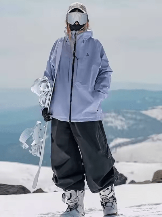 Unisex Waterproof Ski Pants – Loose Fit, Wear-Resistant Double-Layer Snow Pants