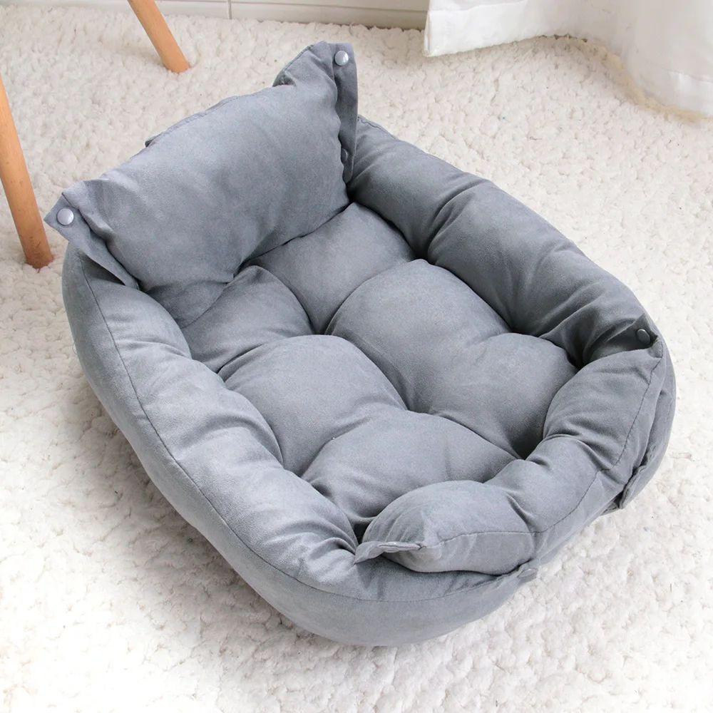 3-in-1 Multifunction Pet Bed Mat – Soft Warm Dog & Cat Sofa Cushion Nest