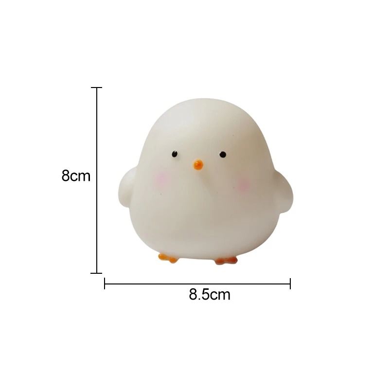 Silicone LED Bedside Night Light Chicken Lamp