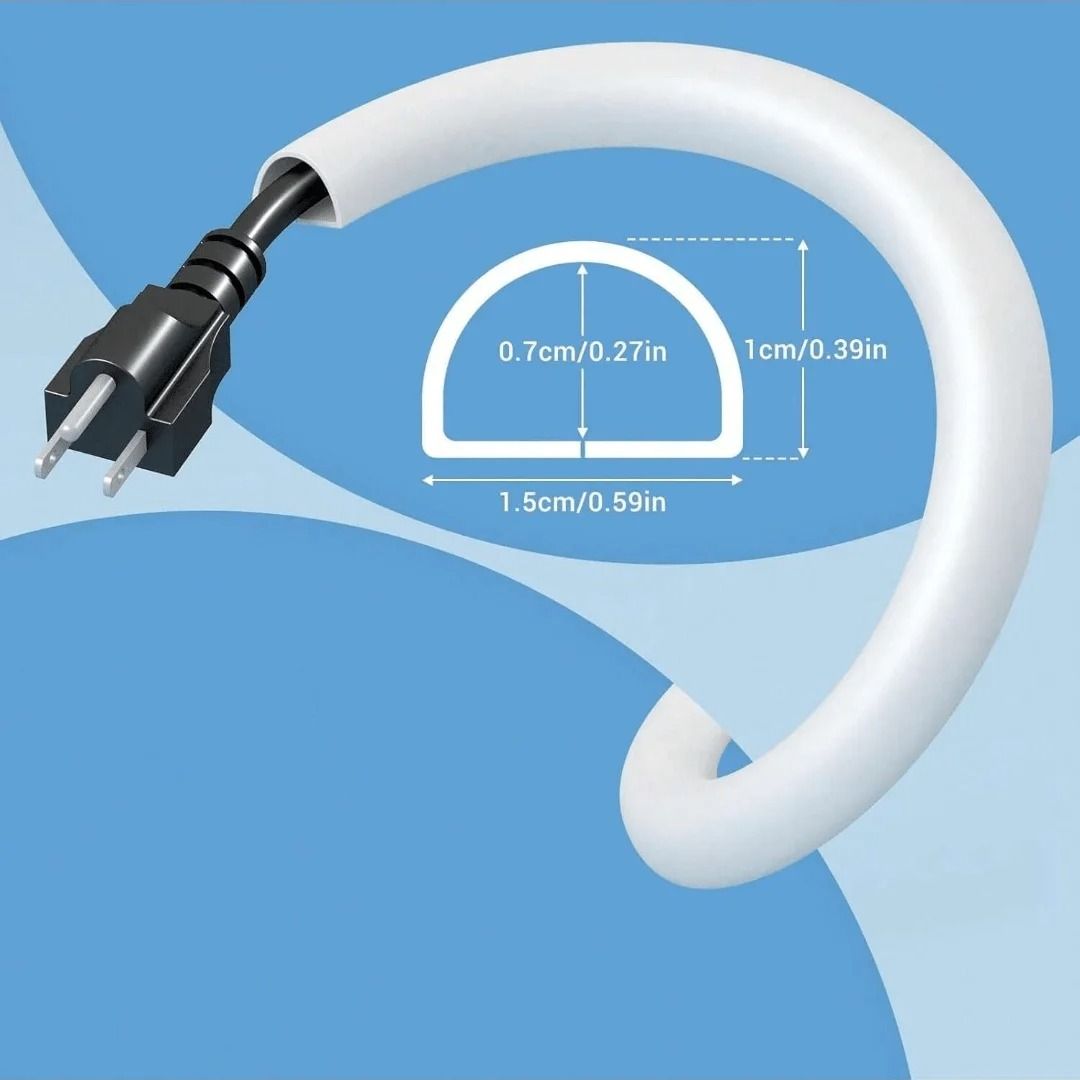 Invisible Adhesive Cord Management Channel Cable Cover