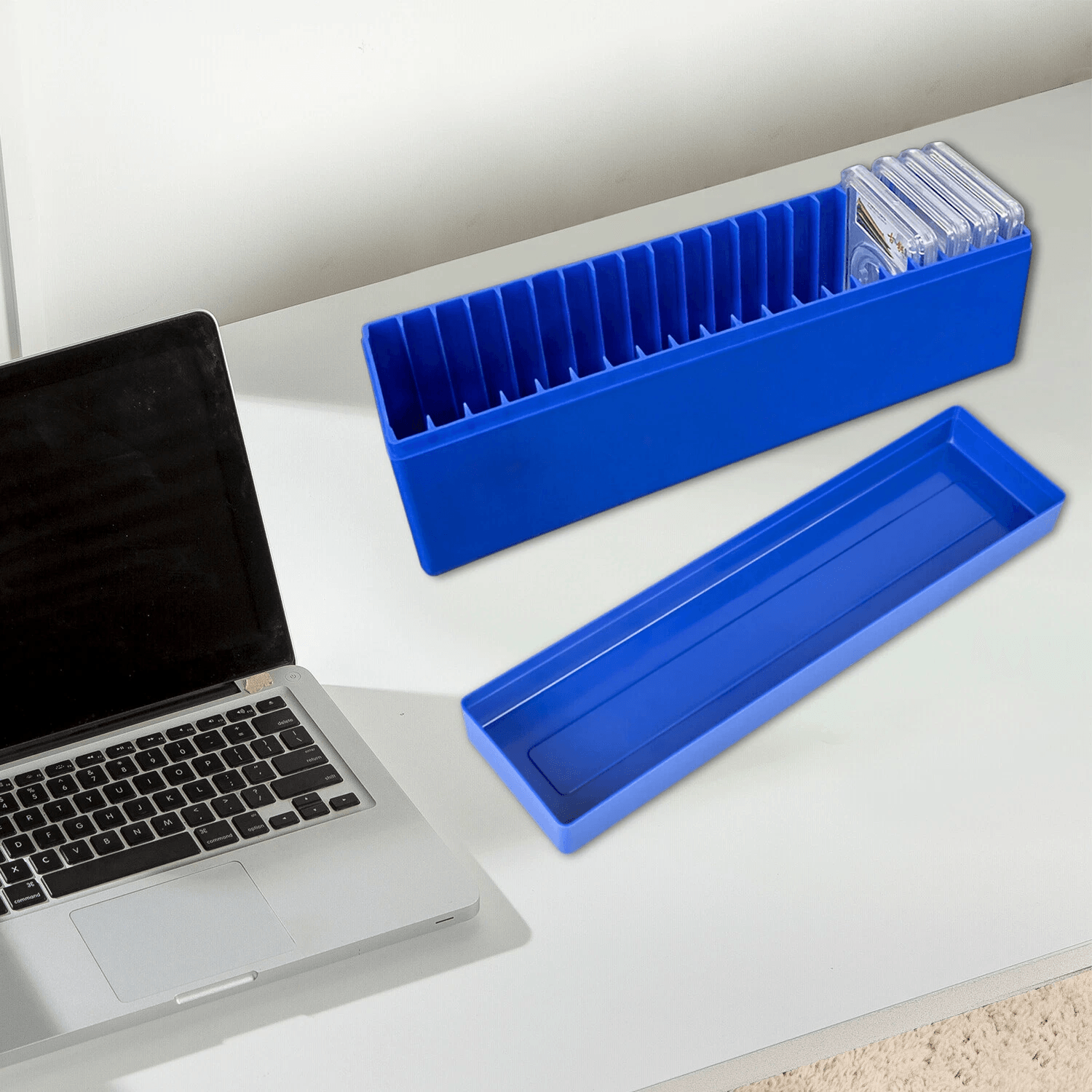 Blue Coin Slab Storage Box for PCGS NGC Holders Durable ABS Case