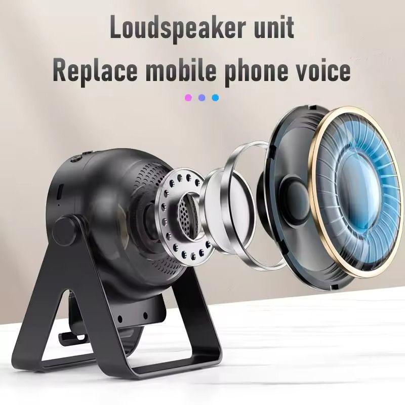 Magnetic Bluetooth Wireless Speaker Phone Holder Stand With LED
