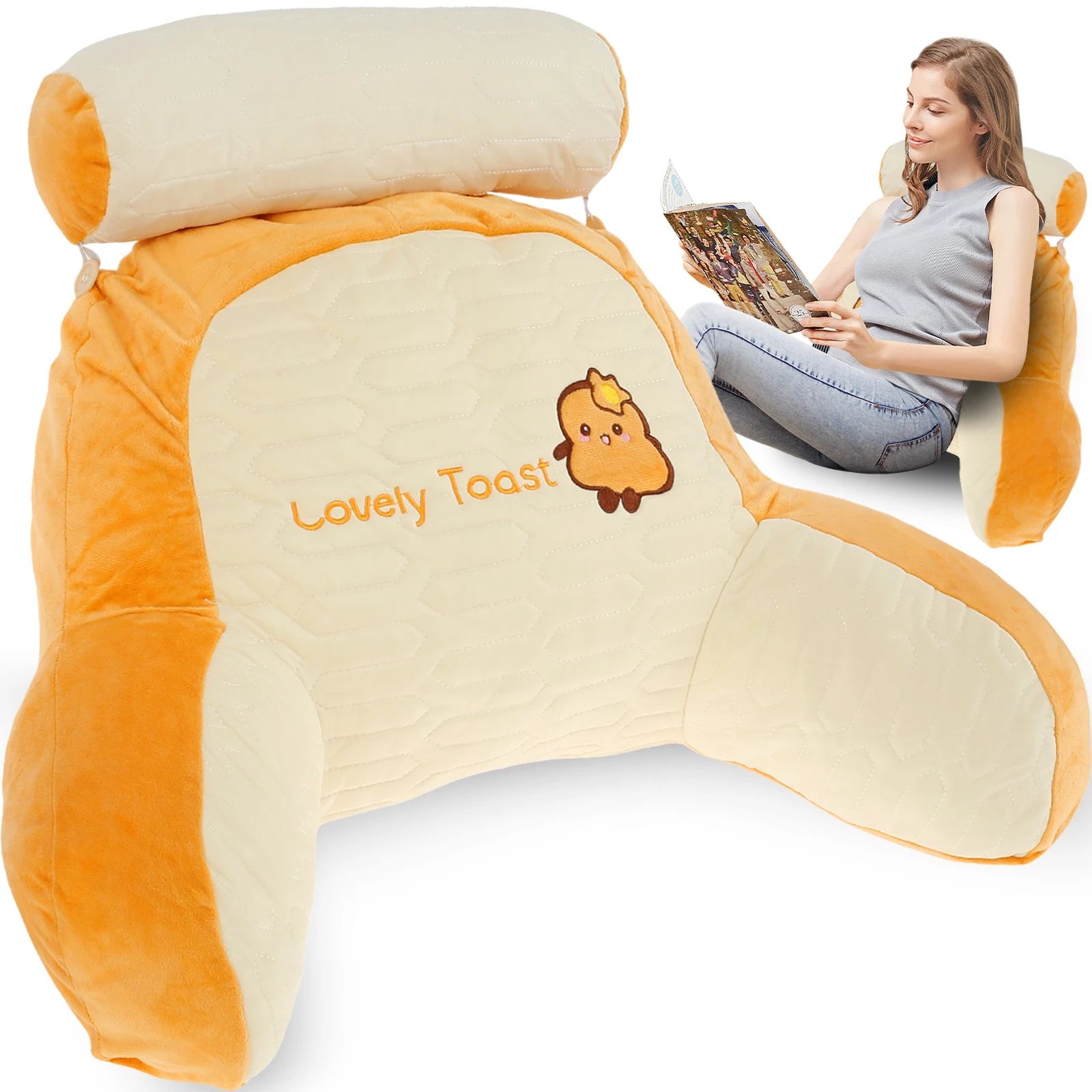 Triangular Backrest Reading Pillow Cushion